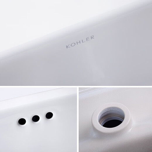 
KOHLER (KOHLER) 2025 new Kohler Basin, Paramount Fashion Inlaid Hand Washing Basin Ceramic Counter Basin, K-14 14715X-1-0 Single Hole