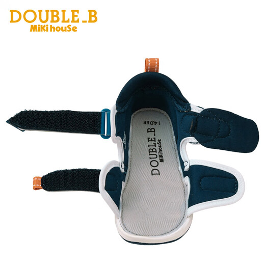 MIKIHOUSE Sandals Toddler Shoes Summer Little Black Bear Double-layer Mesh Breathable Anti-kick Toe Guard Toddler Sports Sandals Double_B Blue 15 (Suitable for feet 14.5cm long)