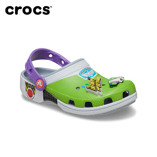 卡骆驰（crocs）玩具总动员巴斯光年IP儿童洞洞鞋凉鞋户外|9856官方旗舰 蓝灰色-0ID 34 J2(205mm)