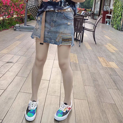 Lu yiji hellblauer Jeansrock 2025 Frühlings- und Sommer Neue personalisierte gedruckte Taille Slimming A-Line Denim Rock Trendy W9926# Blue S 80-95jin [Jin ist gleich 0,5 kg]