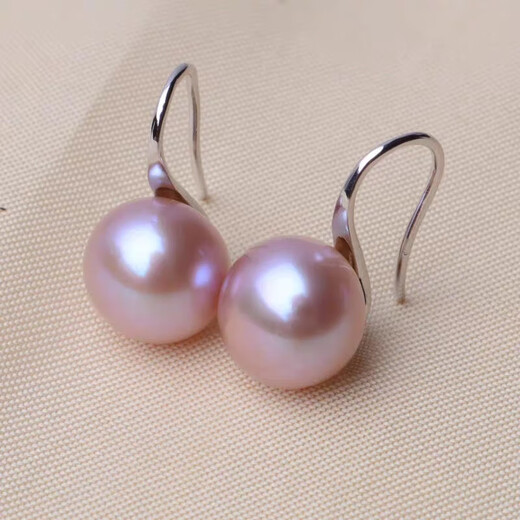 Earrings, ear hooks, short high heels, earrings, earrings for women, silver white beads