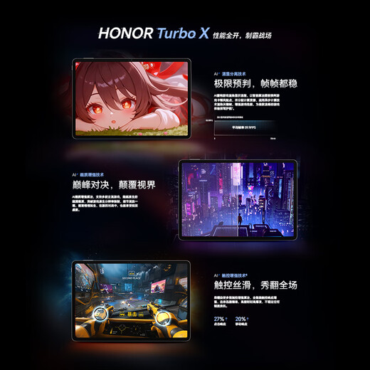 Honor Tablet GT National Subsidy 11.5-inch Tablet PC 2.8K Eye-Protect Gaming Screen High Cost-Effectiveness 8GB+128GB GT Blue Honor GT Series