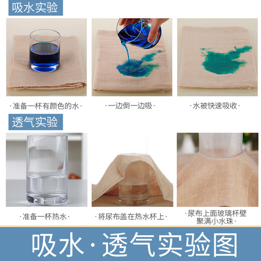 蒂乐婴儿尿布纯棉新生儿秋季可洗初生宝宝纱布尿片介子戒子可水洗 彩棉尿布10条 10条装 70*50