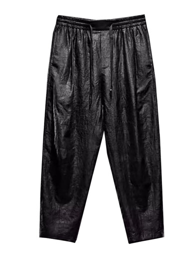 Weixuan Xiangyunsha casual pants for men in summer Chinese style men Xiangyunsha mulberry silk trousers loose large size wide-leg pants black trousers 9226 L recommended 115 to 130 Jin [Jin equals 0.5 kg] All size