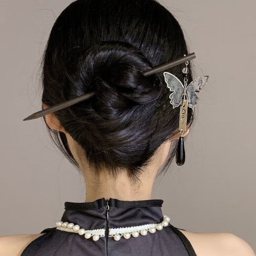 Ancient style Hanfu hair accessories for girls with updo hairpins, Chinese style girls' headbands, tassel hairpins, hair accessories, butterfly hairpins