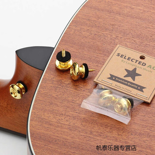 Zannie Bronze Guitare Bouteau Bouton Ukulele Tail Nail Bass Bass Fixe boucle antidérapante
