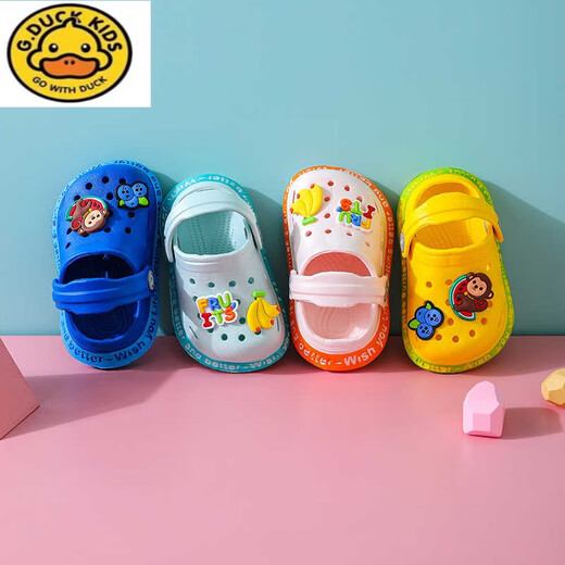 
G.DUCKKIDS Children's Sandals 2021 New Summer Princess Baotou Cave Shoes Baby and Toddler Anti-Slip Soft Sole Children's Baby Sandals Pink 18 Size Size About 12cm in length