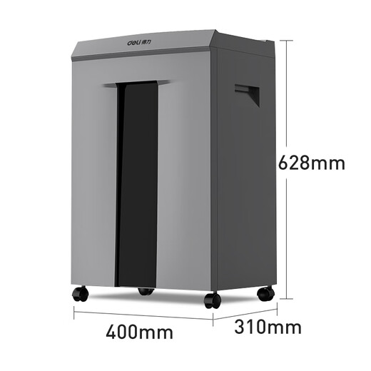 Deli -Papier Shredder Level 5 Vertrauliche Geschäftsbüro und Haushaltsbärer -CD -Karte 16 Teile pro Zeit 30L Visuelle Kapazität 60 Minuten kontinuierlich zerkleinern 9906