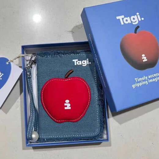 Tagi Apple Passport Clip Travel Dokument Passportschutzfall Pingping einer Ankündigung Denim -Kartenfall Netter Speicherpingping einer Ankündigung