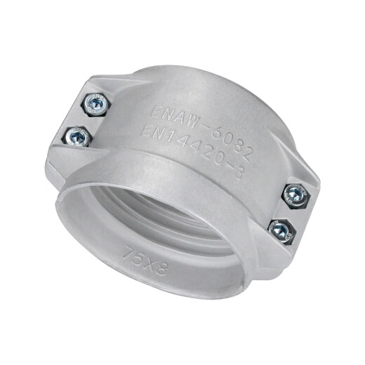 Bonbida aluminum pipe clamp EN14420-3/ENAW6082 aluminum vest two-half buckle calava two-piece shield machine hoop 2 inch DN50*8 hose outer diameter 64-67