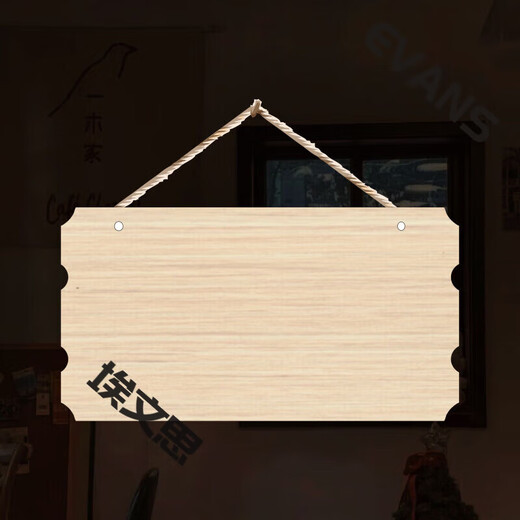 Solid wood blank hanging tags can be handwritten and engraving Small wooden signs Customized carved wooden door signs Billboards Customized other sizes