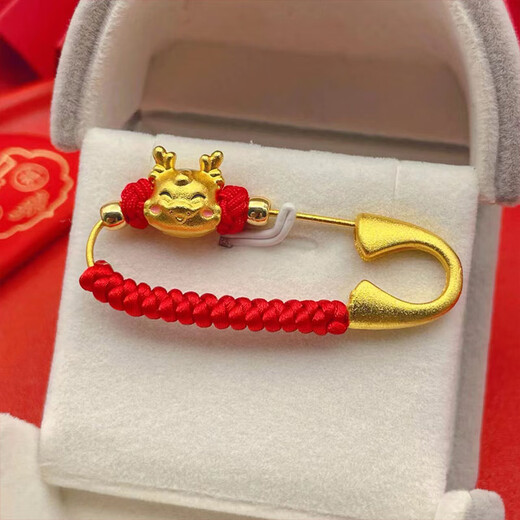 Jingji Shajin pin pressing pin pregnant women and babies going out safe red rope brooch pendant DIY accessories waist fixing faucet pin [1]
