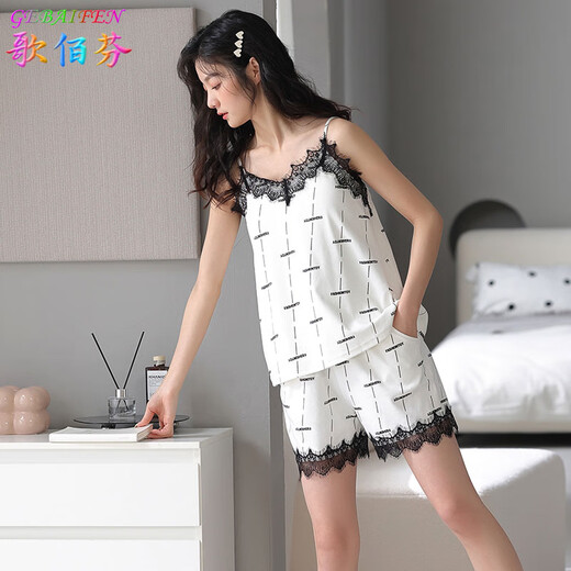Gebebaifen con almohadilla de cofre Pajama de algodón puro de verano para mujeres que tiran los pantalones cortos de ropa casual de ropa casual de primavera y verano se pueden usar afuera y ejercicio QB9902 Mujeres (sin almohadilla en el cofre) 2XL (140-160Jin [Jin equivale a 0.5 kg])
