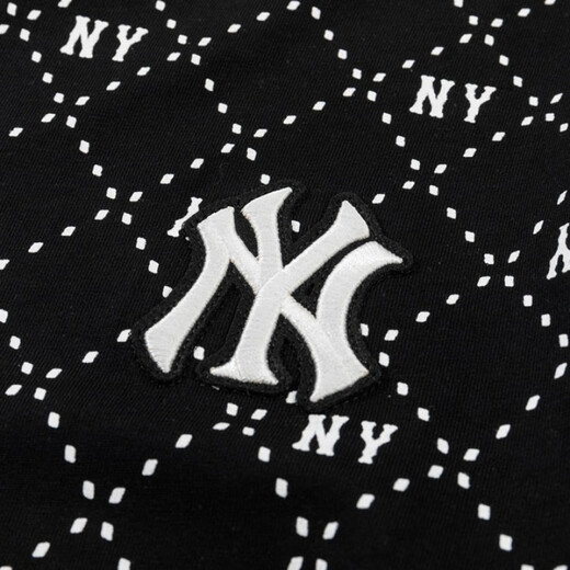 Camiseta de manga corta de la pareja coreana de la MLB para hombres y mujeres de verano sueltos yu shuxin de la misma tapa de media manga DT-9901 Black S recomendado 80-110Jin [Jin equivale a 0.5 kg]