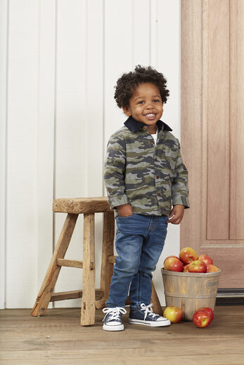 Mud Pie Baby Boys Camo Jacket, Camo Camo 4-5T