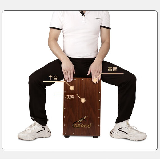 Geckogecko Boîte en bois gecko tambour carton