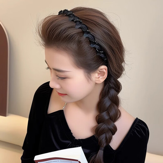 
Dongyi Yanxuan headband women's high-end headdress with high skull headband broken hair student face wash hair card