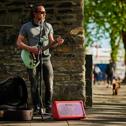 BOSS Roland CUBE-Street II Portable Outdoor Guitar Singing Speaker Electric Wind Pipe Folk Instrument Speaker CUBE ST2 Black