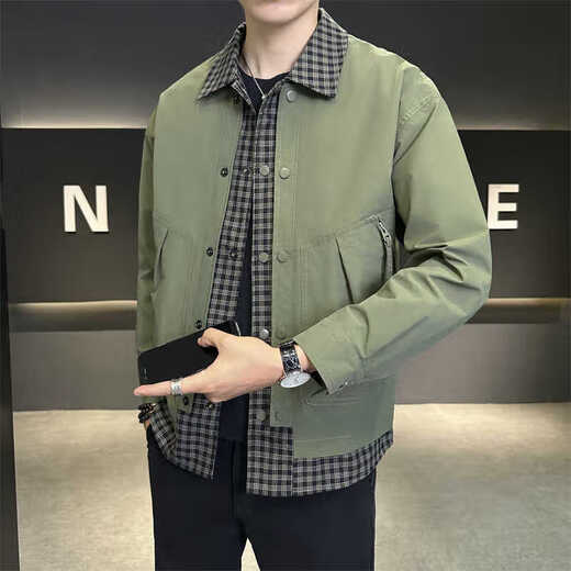 Guanmao Pei 2024 Herrenjacke gefälschter zweiteiliger 2025 6636 Schwarz L.