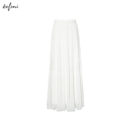 Eifli (eifini) Eifli flowing thin chiffon irregular hem white cake skirt for women 2025 summer new style white S 80-105Jin [Jin equals 0.5 kg]