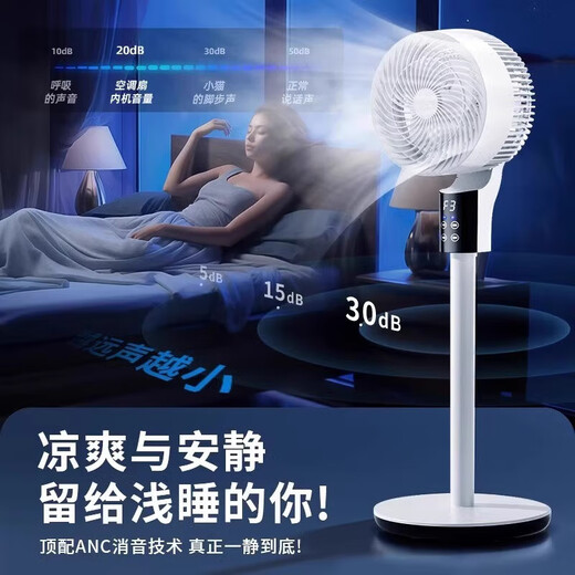 Lichuangzhi 300-square-meter whole-house cooling | Power-saving patented electric fan, silent bedroom household floor fan, air circulation fan, ultra-quiet air conditioning fan, refrigeration fan, first-class energy efficiency, flagship remote control model, dominant air volume, 16 seconds reduction, whole house cooling
