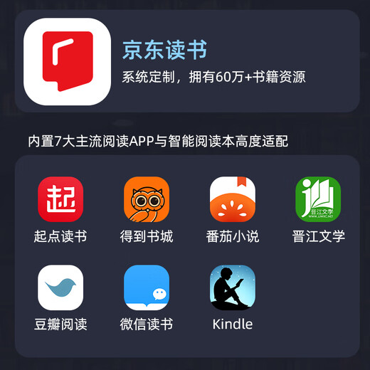 JDRead co-branded T2C 7-inch color screen e-book reader, color ink screen smart reading book, fast brush electronic paper book, electronic paper, including stylus + protective case