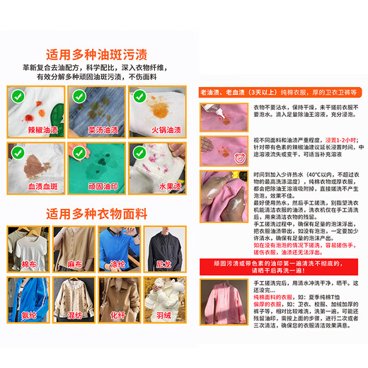 Betwicken Clothes Oil Remover King Oil Remover Oil Stain Remover Stubborn Oil Stains Powerful Cleaner Does Not Damage Collar Net Down Jacket Taste Pack 258ml*1 Bottle Effectively Removes Oil