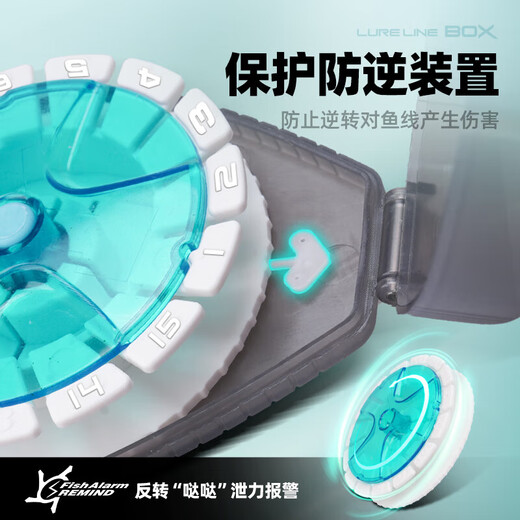 Hasda (HISTAR) new sub-line box portable carbon line quick trimming fishing line front guide tool box multi-functional fishing gear box storage box multi-function sub-line box orange portable anti-fall