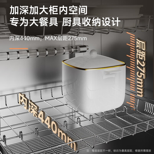 Canbo disinfection cabinet household drying and disinfection cupboard vertical large capacity 480 liters double door commercial star stainless steel UV canteen tableware disinfection cabinet XDZ480-S3