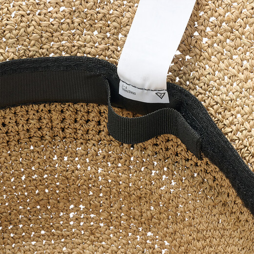 Sombrero de pescador plegable de Muji Palm Sombrero trenzado 25 Summer DBA57A5S Color original One Size 57-59