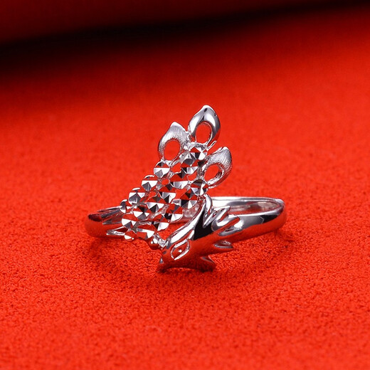 Yuan Shengfu's new PT950 premium Phoenix platinum ring, women's live dignified and elegant platinum ring, 2.75 grams