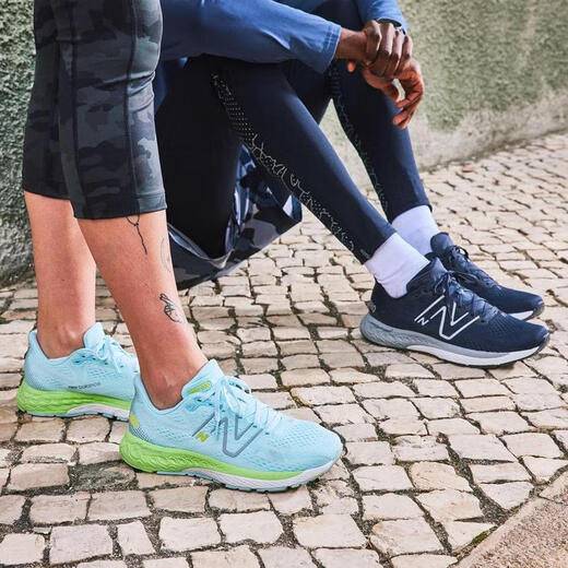 NEW BALANCE女式跑步鞋 新款时尚减震耐磨透气运动Fresh Foam X 880 V13 跑鞋 Phantom/Black Metallic/Wh 37.5