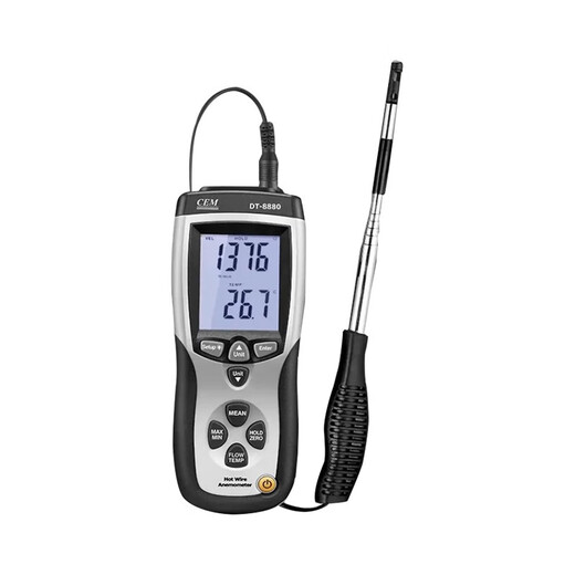 Huashengchang Anemomètre thermique Handheld Haute précision Volume d'air Volume d'air Mesure de la température AIR METERIER DT-8880 DT-3880