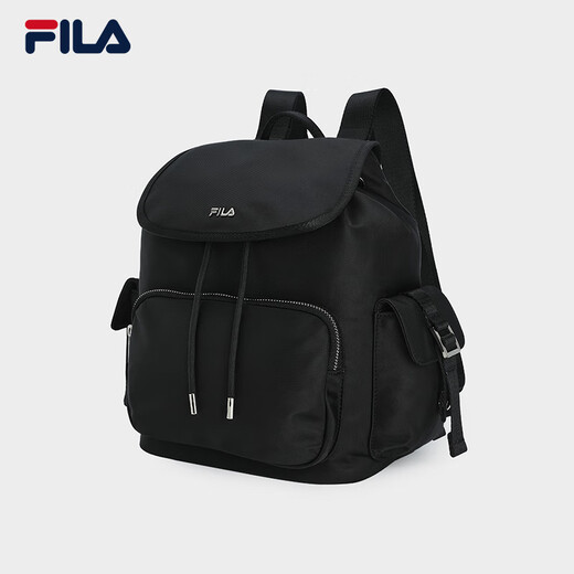 Fila Fila Rucksack Damensasche [Begleitbeutel] Rucksack mehrfacher Antibakterielles Innen -Rucksack großer Kapazitäts -Rucksack, Schwarz - BK XS