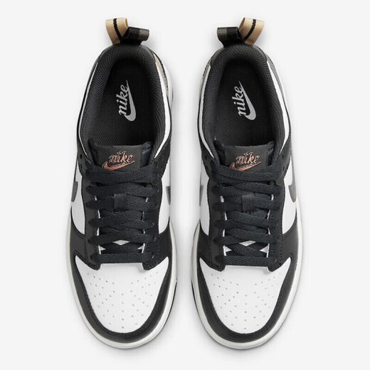 Nike Basketball Shoes Shoes Women's Shoes Airjordanaj1 Board Shoes Spring Low Top Breathable Casual Ligero Sports Sports Trendy DH9764-001 Little Panda 37.5 en blanco y negro