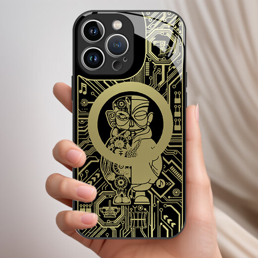瑞桓柏三星堆手机壳苹果14华为mate60文创iPhone15Promax博物馆OPPO小米13国家宝藏vivo周边面具12国风P6 JLE15051三星堆-白光玻璃壳 iPhone15Plus