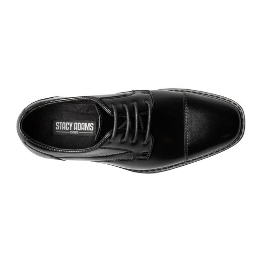 Stacy AdamsSTACY ADAMS Boys Kallum Cape Oxford, Black Black 4.5 Big Kid