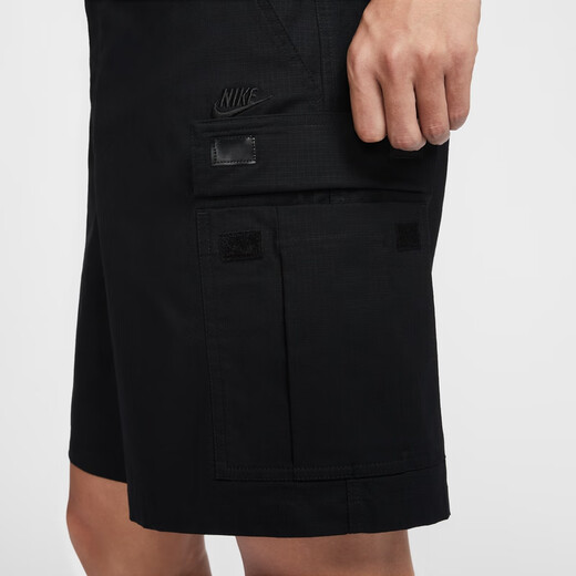 耐克（NIKE）官方男子梭织工装短裤夏季新款机能风休闲轻便 FN3518 010黑/黑 32