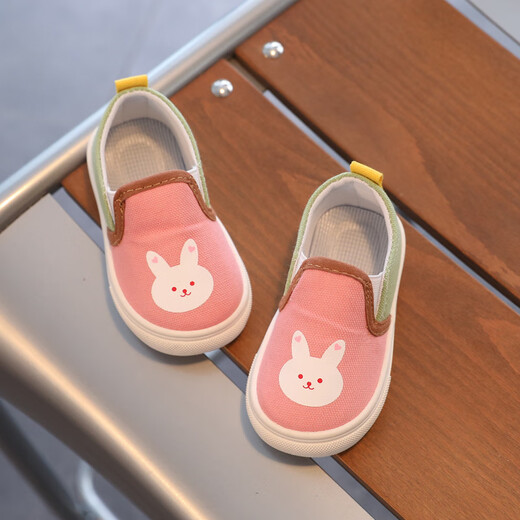 G.duck Little Yellow Duck Children's Canvas Shoes Spring and Autumn New Slip-On Cartoon Boys and Girls Light Soft Soled Shoes Blue 22 / Inner Length 14cm