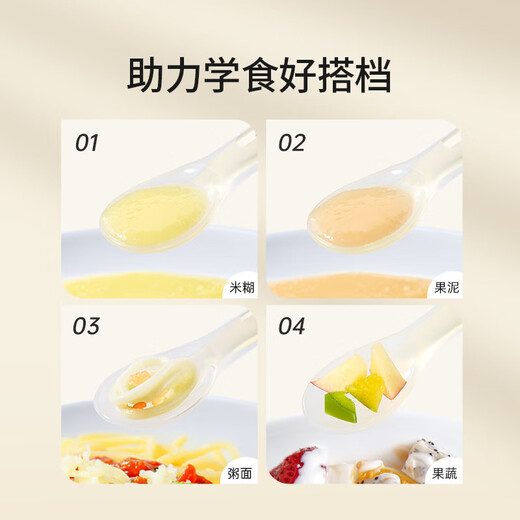 British Silicone Spoon Newborn Baby Baby Supplementary Spoon Water Rice Paste Rice Powder Soft Spoon Tableware Feeding Newborn + Supplementary Spoon Set