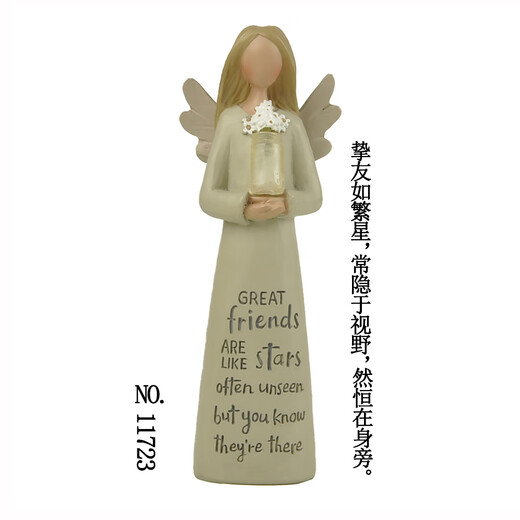 
OUOETY each piece has special meaning Original pure handmade characters cute angel desktop ornaments home decoration birthday gift lotus color 13586