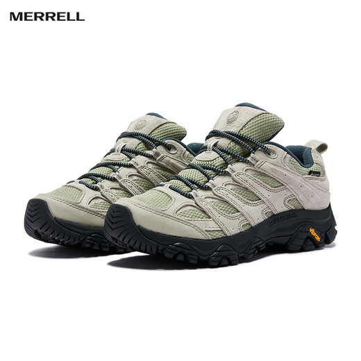 
Merrell men and women's outdoor off-road hiking shoes MOAB GTX waterproof breathable non-slip gripping wear-resistant hiking shoes J066071 coffee green-3GTX men's new 42
