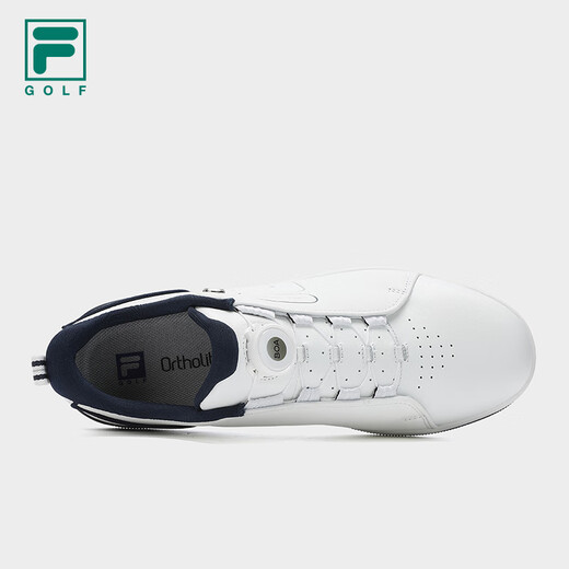 FILA Xu Long's 1911 soft spike golf shoes men's shoes BOA sports shoes comprehensive training shoes golf bright white-BW 40