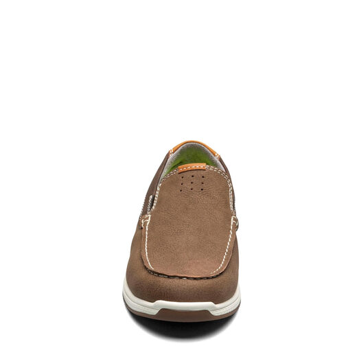 Florsheim Boys Cross Moccasin Toe Jr. (Toddler/Kids) Loafers, Mushroom Color Mushroom Color 3 Little Kid