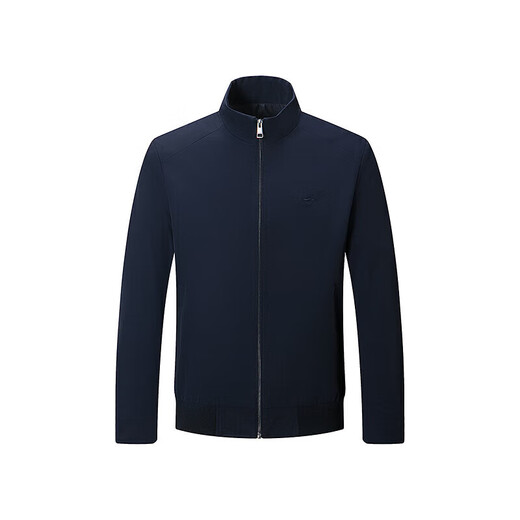 Septwolves Jacket Men's Spring and Autumn Stand Collar Embroidered Wolf Logo Business Casual Commuting Versatile Easy-Care Men's Clothing