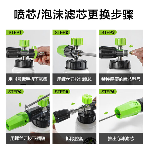 Lutian (LUTIAN) pa pot car wash foam spray pot high pressure car washing machine household water gun head special foaming artifact tool