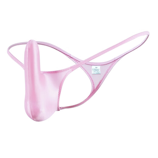 Hochglänzende sexy Herren-Tanga-Ausbuchtung nach oben nach oben unterwäsche glänzend seidig, enge Taille Dünngürtel T-Trous mondhellem monstromig m