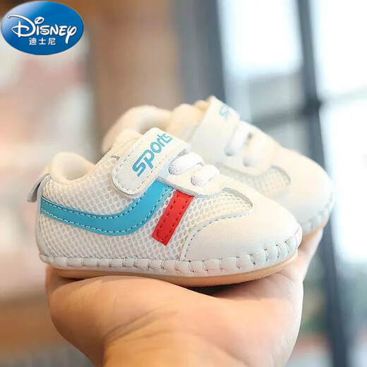 Disneys neuer Frühling 0-1-Jähriger Baby Soft Sohle Kleinkindschuhe koreanische Jungen und Mädchenschuhe Neugeborene ohne Verlust von Schuhen Casual Schuhe A37 Orange Doppel-Netz 13 Innere Länge 10,5 cm