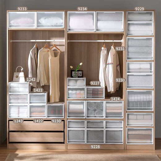 
Danube Dream Storage Box Drawer Plastic Household Clothes Wardrobe Storage Box Storage Box Transparent Organizing Box 9226 Deep 38 Width 30 Height 19 One-pack Price 365 days/Ten Years Warranty/Damage