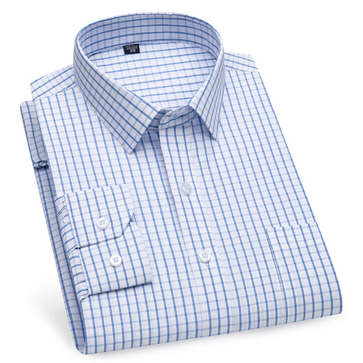 Lilan men's business formal long-sleeved white shirt large size loose professional short-sleeved trendy square collar black Korean style shirt 6629 41